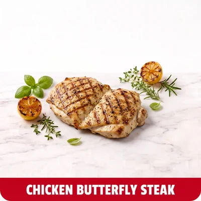 Succulent Butterfly Chicken Steak at Cheam Peri Peri